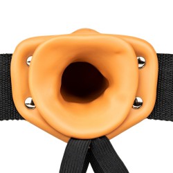 Karmelowe dildo strap-on dla mężczyzn RealRock 20,5cm