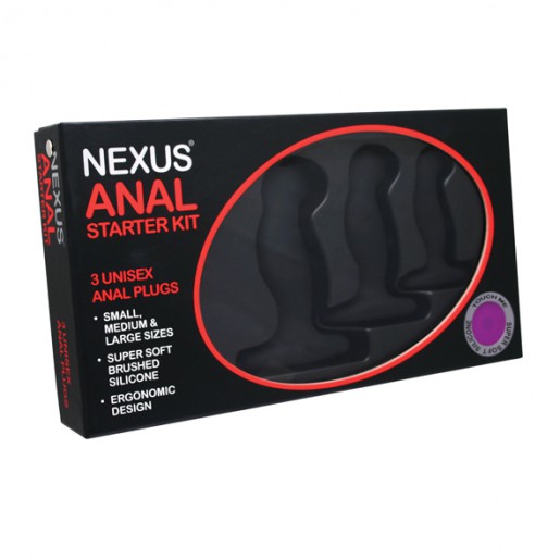 Zestaw 3 progresywnych korków analnych Nexus Anal Starter Kit
