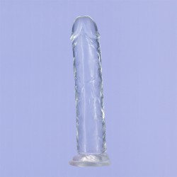 Elastyczne pionowe dildo z przyssawką Addiction Crystal 18cm