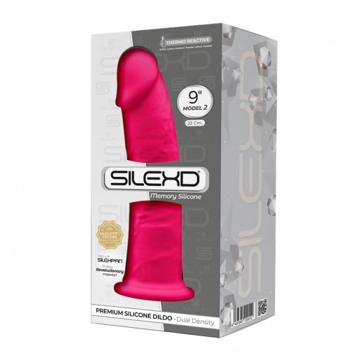 Realistyczne różowe dildo z przyssawką Silexd 22,8cm