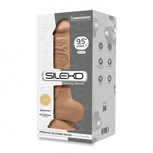 Realistyczne cieliste dildo z przyssawką Silexd 24cm