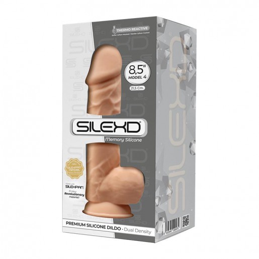 Realistyczne cieliste dildo z przyssawką Silexd 21,5cm