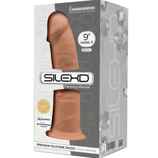 Realistyczne karmelowe dildo z przyssawką Silexd 22,8cm