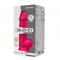 Realistyczne różowe dildo z przyssawką Silexd 21,5cm