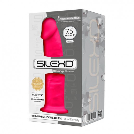 Realistyczne różowe dildo z przyssawką Silexd 19,2cm