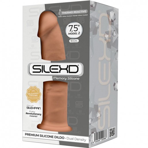 Realistyczne karmelowe dildo z przyssawką Silexd 19cm
