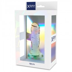 Przeźroczyste dildo z przyssawką XRay 12cm