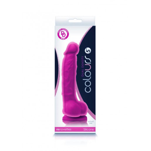 Dildo dwuwarstwowe Colours 17,5 cm fiolet