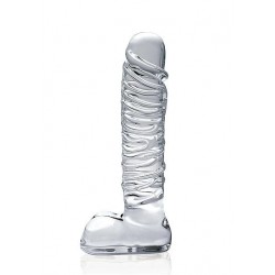 Realistyczne szklane dildo Icicles nr 63