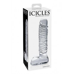 Realistyczne szklane dildo Icicles nr 63