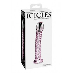 Szklane dildo Icicles nr 53 różowe