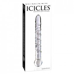 Szklane dildo Icicles nr 1 przeźroczyste