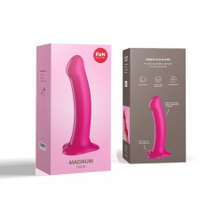 Jeżynowe dildo z przyssawką FUN FACTORY Magnum