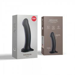 Czarne dildo z przyssawką FUN FACTORY Magnum