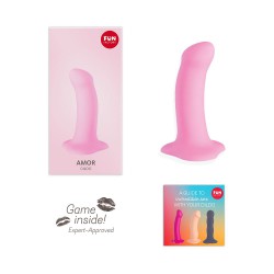 Dildo z przyssawką FUN FACTORY Amor cukierkowy różowy