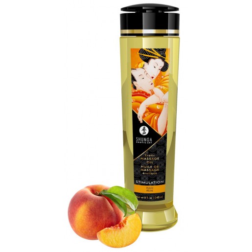 Brzoskwiniowy olejek do masażu erotycznego Shunga 240ml