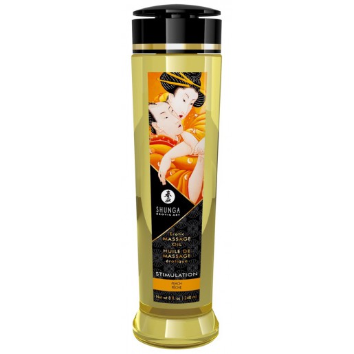Brzoskwiniowy olejek do masażu erotycznego Shunga 240ml