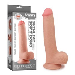 Cieliste dildo z przyssawką Skinlike Soft Lovetoy