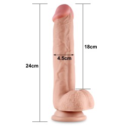 Elastyczne dildo z przyssawką 24 cm Lovetoy