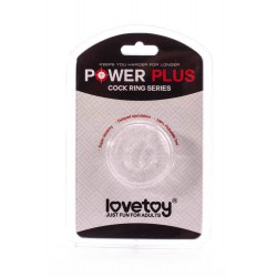 Lovetoy Power Plus przeźroczysty pierścień na penisa