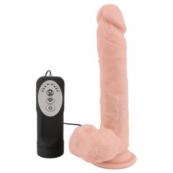 Realistyczne dildo 21 cm z funkcją pchnięcia