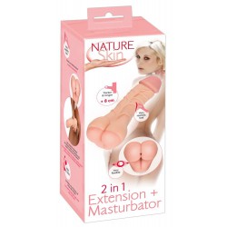 2 w 1 przedłużka i masturbator Nature Skin