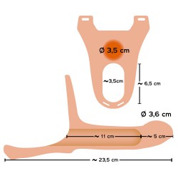 Silikonowy Strap-on +5cm You2Toys