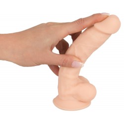 Realistyczne cieliste dildo z przyssawką Silexd 17,6cm