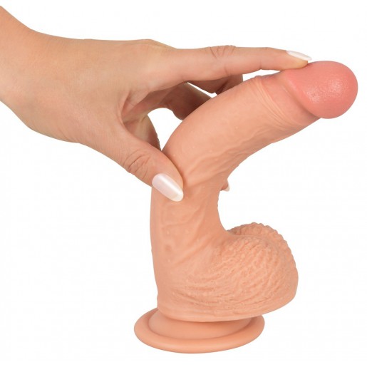 Cieliste dildo z przyssawką Realistixxx 21,7cm