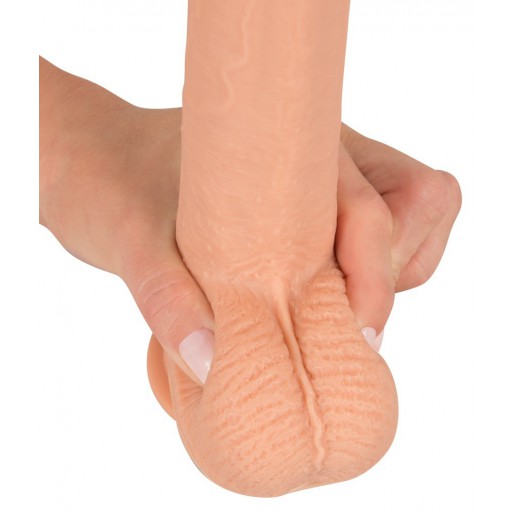 Cieliste dildo z przyssawką Realistixxx 21,7cm