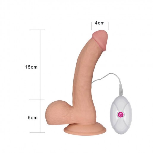 Dildo LOVETOY The Ultra Soft Dude z wibracjami