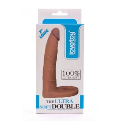 Dildo analne z pierścieniem na penisa LOVETOY The Ultra Soft Double