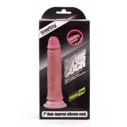 LOVETOY Dual Elastyczne dildo z przyssawką