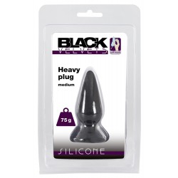 Czarny silikonowy korek analny Black Velvets