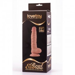 LOVETOY Real Extreme duże cieliste dildo z przyssawką