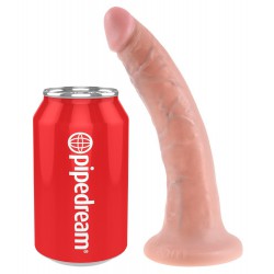 Cieliste dildo z przyssawką King Cock 18cm