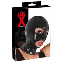 Lateksowa czarna kominiarka BDSM LateX