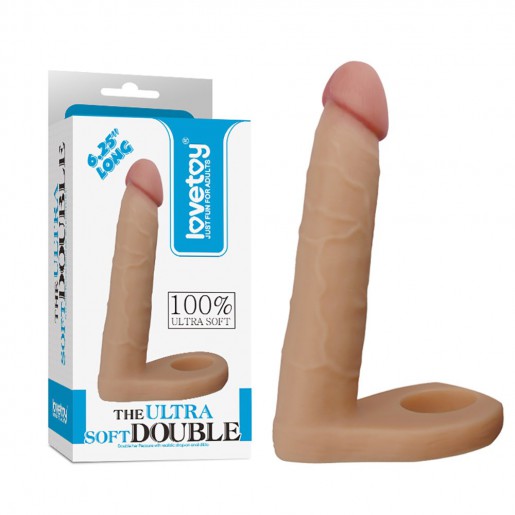 Dildo analne z pierścieniem na penisa Lovetoy 15,6cm
