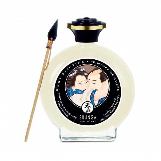 Jadalna farba do ciała o smaku wanilii i czekolady Shunga 100ml