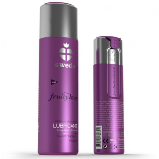 Lubrykant o smaku maliny i rabarbaru Swede 50ml