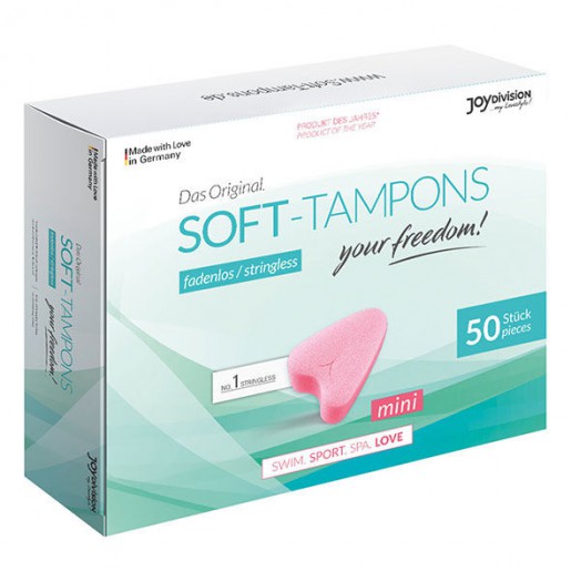 Miękkie tampony bez sznurka Soft-Tampons mini 50 sztuk