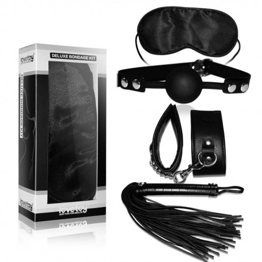 Czteroczęściowy zestaw BDSM Deluxe Bondage Kit Lovetoy