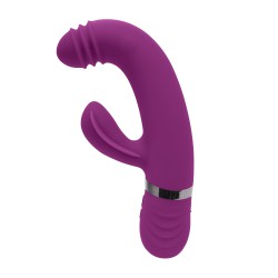 Fioletowy wibrator punktu G z funkcją stukania Pleasure Tap That Playboy