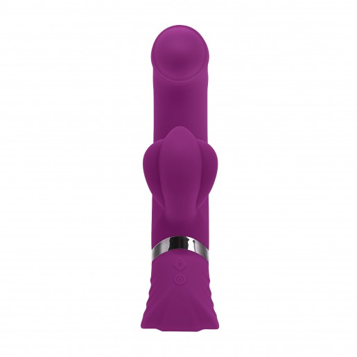 Fioletowy wibrator punktu G z funkcją stukania Pleasure Tap That Playboy