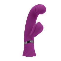 Fioletowy wibrator punktu G z funkcją stukania Pleasure Tap That Playboy