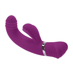 Fioletowy wibrator punktu G z funkcją stukania Pleasure Tap That Playboy