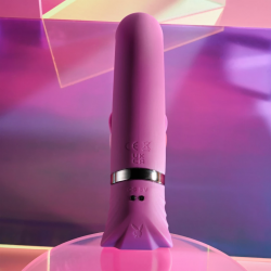 Fioletowy wibrator punktu G z funkcją stukania Pleasure Tap That Playboy