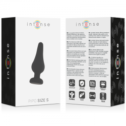 Czarny silikonowy korek analny S Pipo Intense