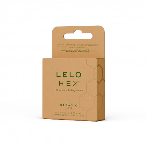 Organiczne prezerwatywy LELO HEX ORGANIC 3 sztuki