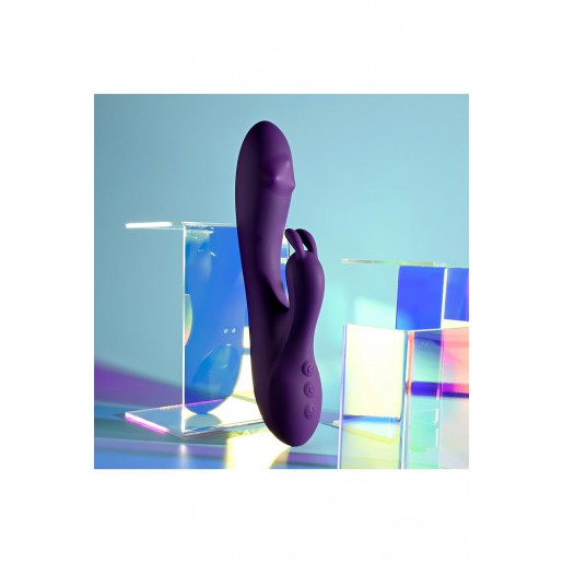 Fioletowy wibrator z funkcją rotacji Evolved On Repeat Playboy